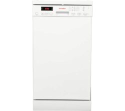 SHARP  QW-S22F472W Slimline Dishwasher - White